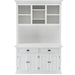 NovaSolo Halifax Buffet Hutch Unit with 2 Adjustable Shelves White BCA607