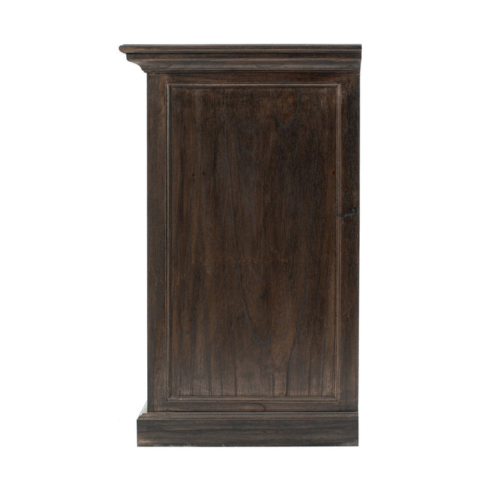 NovaSolo Halifax Mindi Buffet with 4 Baskets Black Wash B189BW