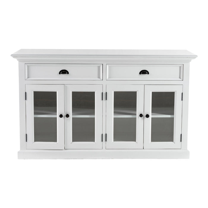 NovaSolo Halifax Classic Buffet with Glass Doors White BG127