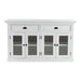 NovaSolo Halifax Classic Buffet with Glass Doors White BG127