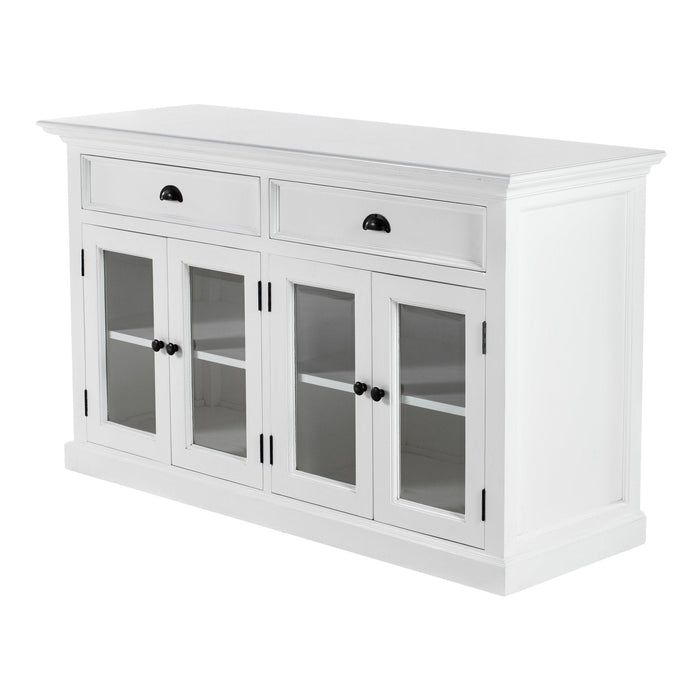 NovaSolo Halifax Classic Buffet with Glass Doors White BG127