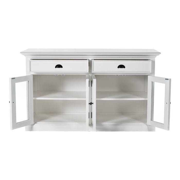 NovaSolo Halifax Classic Buffet with Glass Doors White BG127