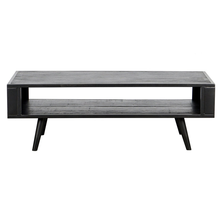 NovaSolo Nordic Mindi Coffee Table Open Shelf Black MD RT 20051