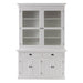 NovaSolo Halifax Glass-Display Hutch Unit White BCA594