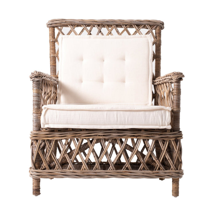 NovaSolo Wickerworks Marquis Chair Natural Grey Set of 2 CR55
