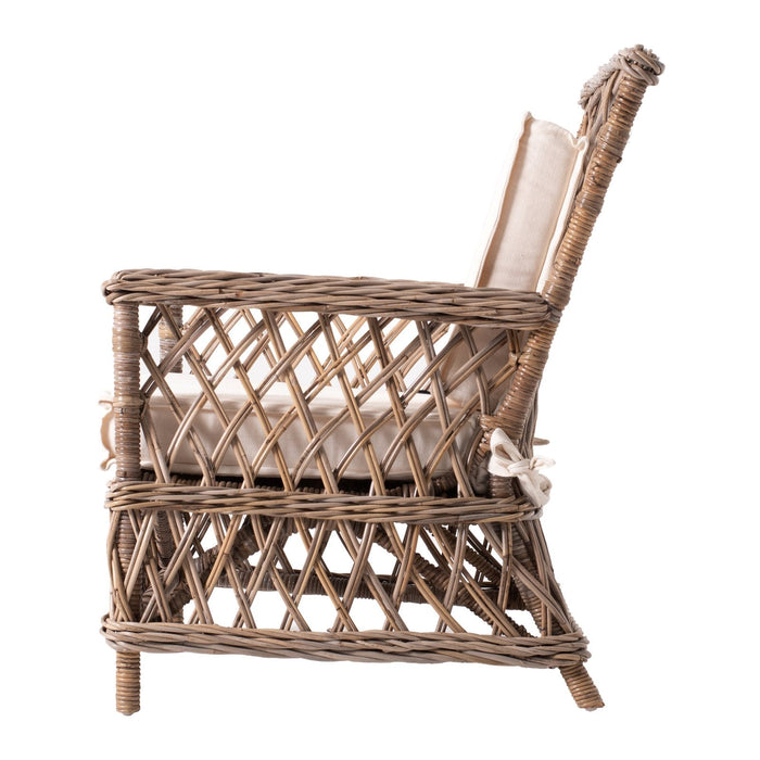 NovaSolo Wickerworks Marquis Chair Natural Grey Set of 2 CR55