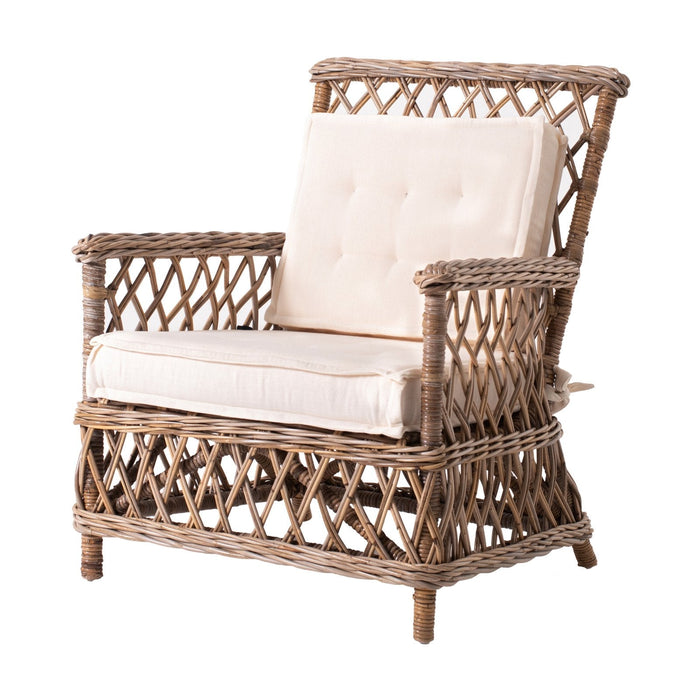 NovaSolo Wickerworks Marquis Chair Natural Grey Set of 2 CR55
