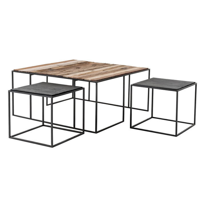 NovaSolo Rustika Nesting Coffee Table Set 39" - Two-tone CPP 28005