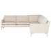 Nuevo Living Anders 3pc Sectional Sofa in Sand/Silver HGSC668