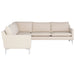 Nuevo Living Anders 3pc Sectional Sofa in Sand/Silver HGSC668