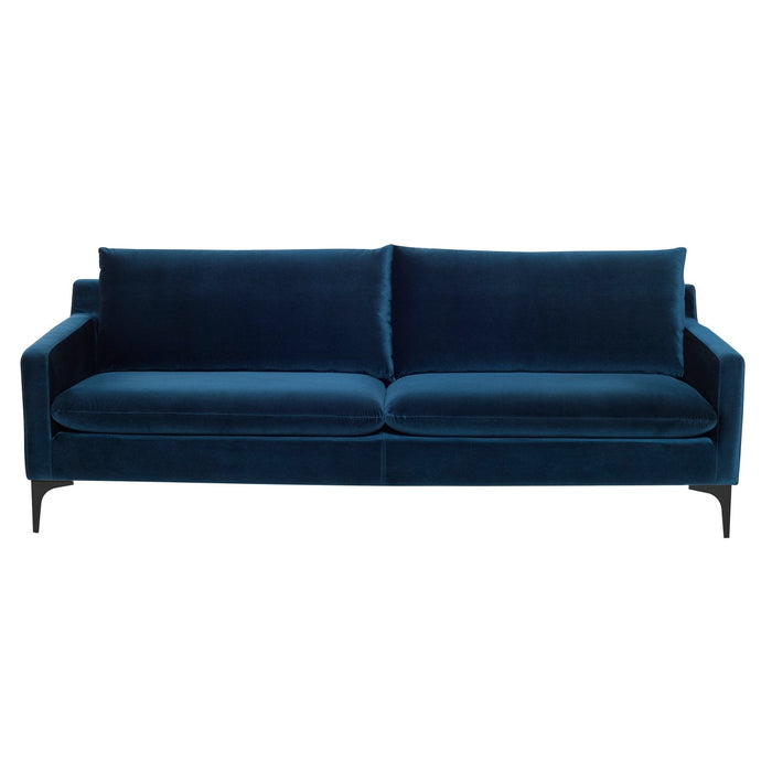 Nuevo Living Anders Triple Seat Sofa in Midnight Blue HGSC497
