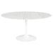 Nuevo Living Cal 59" Marble Dining Table White HGEM857