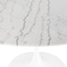Nuevo Living Cal 59" Marble Dining Table White HGEM857