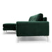 Nuevo Living Colyn Sectional Sofa in Emerald Green HGSC275