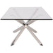 Nuevo Living Couture Dining Table in Silver HGSX158