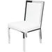 Nuevo Living Rennes Dining Chair in White Silver HGTA480