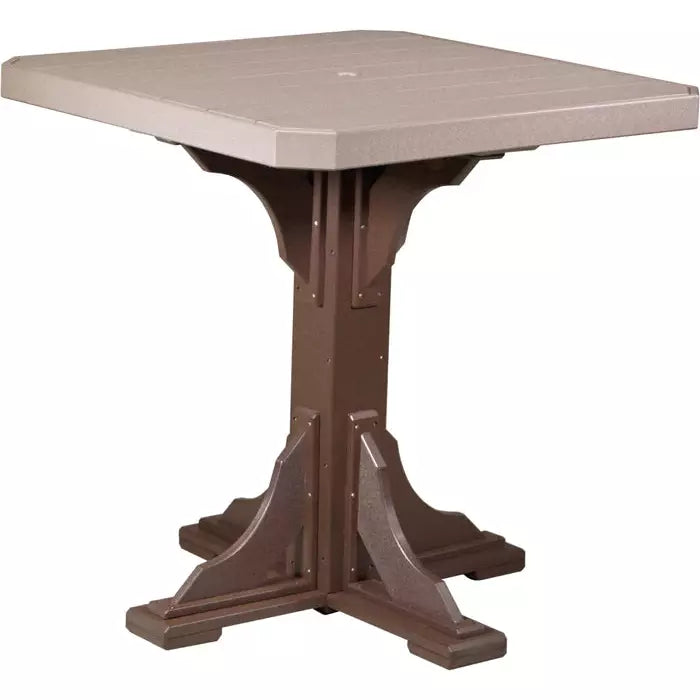 LuxCraft 41" Bar Height Square Table
