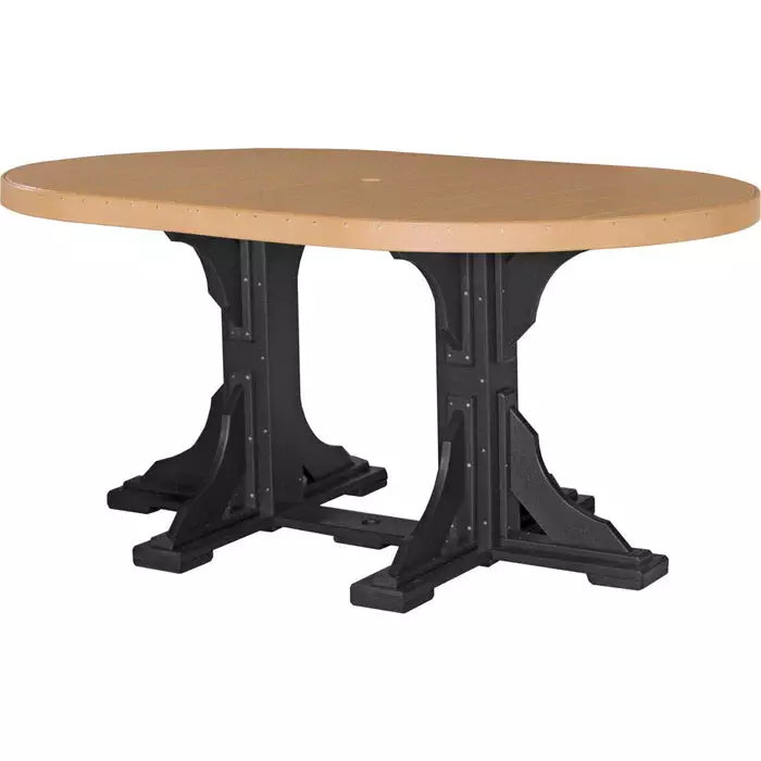 LuxCraft 4' x 6' Counter Height Oval Table