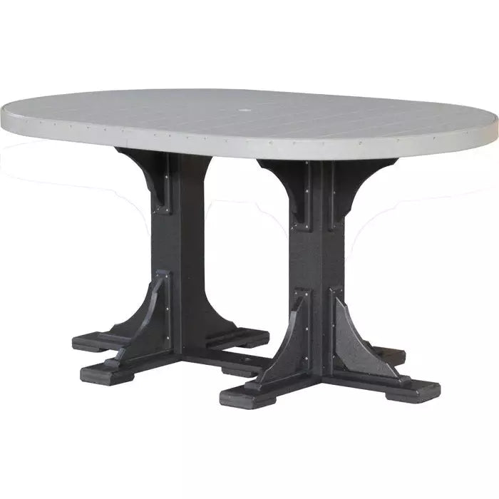 LuxCraft 4’x 6’ Bar Height Oval Table