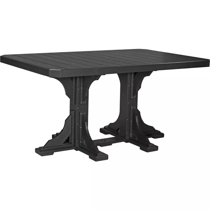 LuxCraft 4' x 6' Counter Height Rectangular Table