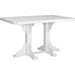 LuxCraft 4' x 6' Bar Height Rectangular Table