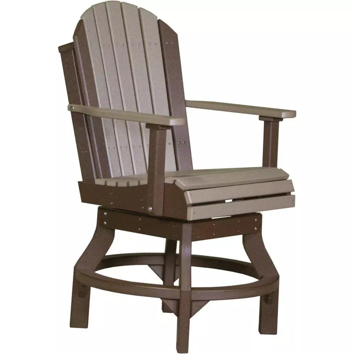 LuxCraft Counter Height Adirondack Swivel Chair
