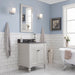 Water Creation Potenza 30 Inch Earl Grey Single Sink Bathroom Vanity From The Potenza Collection PO30BL03EG-000000000