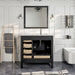 Eviva London 36" x 18" Transitional Bathroom Vanity in in Espresso, Gray, or White Finish with Crema Marfil Marble Countertop and Undermount Porcelain Sink