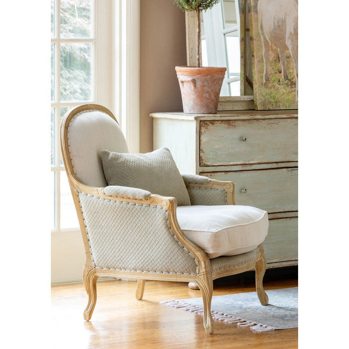 Park Hill Collection Country French Upholstered Salon Chair EFS81653