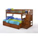 Night and Day Furniture Spices Peppermint Twin/Full Staircase Bunk Bed