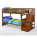 Night and Day Furniture Spices Peppermint Twin/Twin Staircase Bunk Bed