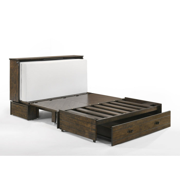 Night and Day Furniture Ranchero Queen Murphy Cabinet Bed Complete
