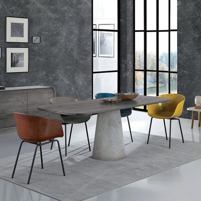 Bellini Modern Living Real Dining Table Real DT