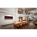 Remii Extra Slim Series Built-in Electric Fireplace with Black Steel Surround