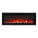 Remii Extra Slim Indoor Only Electric Fireplace with Black Steel Surround