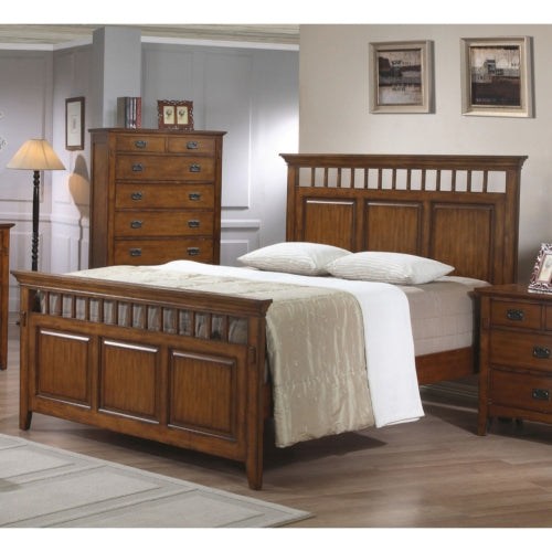 Sunset Trading Tremont King Bed | Distressed Brown Wood SS-TR900-K-BED