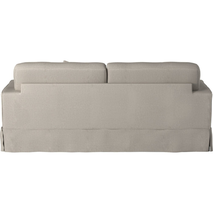 Sunset Trading Americana Box Cushion Slipcovered Sofa | Light Gray SU-108500-220591