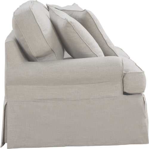 Sunset Trading Horizon T-Cushion Slipcovered Sofa | Light Gray  SU-117600-220591