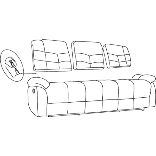 Sunset Trading Heaven on Earth Reclining Sofa | Manual Recliner | Tan Fabric Couch SU-HE330-305
