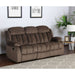 Sunset Trading Teddy Bear Reclining Sofa | 2 Manual Recliners | Gray Fabric Couch SU-LN660-305