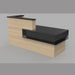Santa Barbara Reception Desk Maple & Black