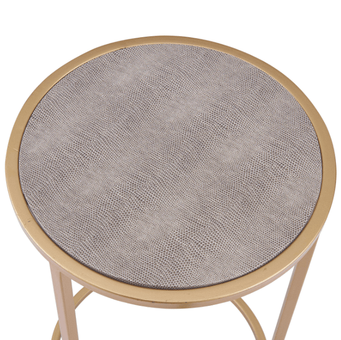 New Pacific Direct Anza Set of 2 Round Faux Shagreen additional view
