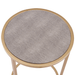 New Pacific Direct Anza Set of 2 Round Faux Shagreen Nesting End Table 1600038