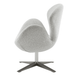 New Pacific Direct Beckett Fabric Swivel Accent Arm Chair Chrome Legs 6300066-563