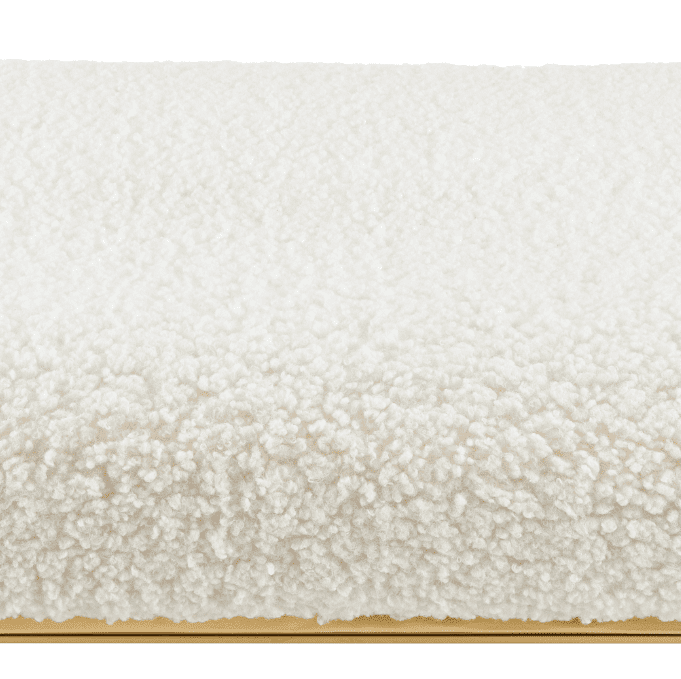 New Pacific Direct Frisly Shearling Fabric Bench 24″ size