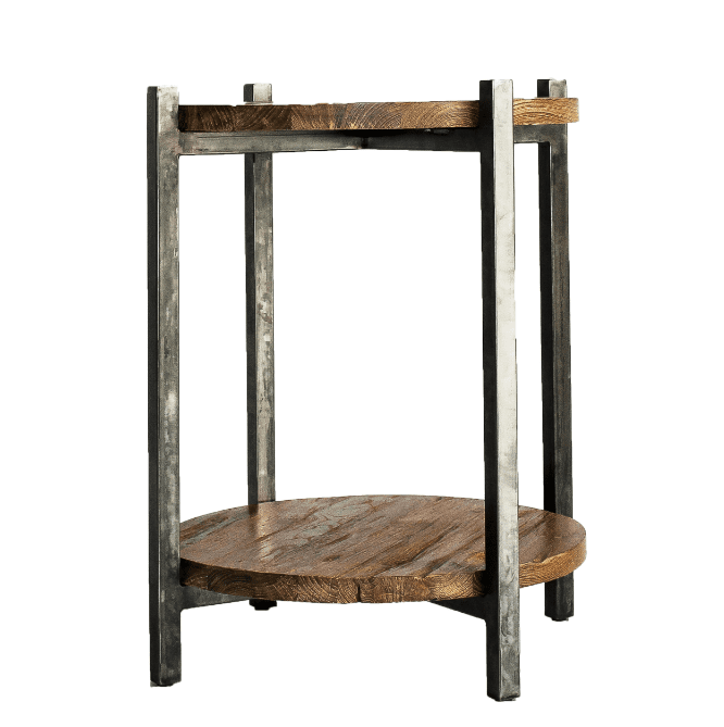 New Pacific Direct Lotta Reclaimed Teak Wood Side/ End lifestyle view