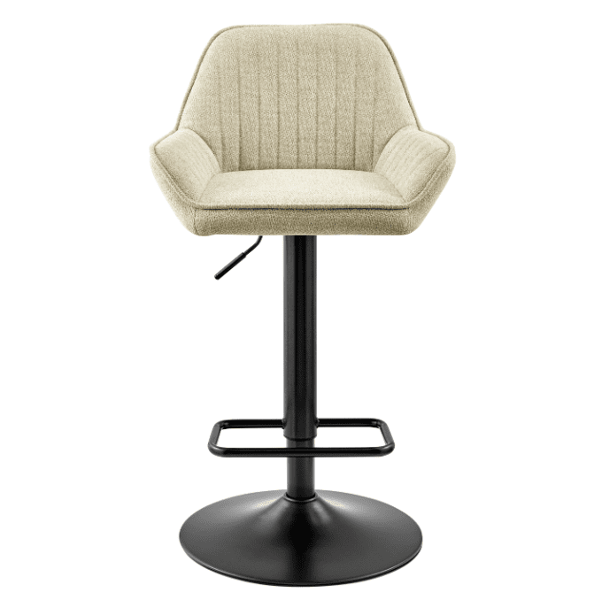 New Pacific Direct Luther Fabric Gaslift Swivel Bar Stool, Set of 2 9300122-528
