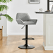 New Pacific Direct Luther Fabric Gaslift Swivel Bar Stool, Set of 2 9300122-529