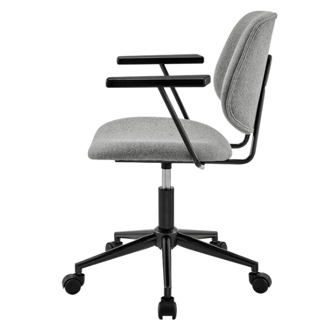New Pacific Direct Noah Fabric Swivel Office Arm Chair lifestyle view