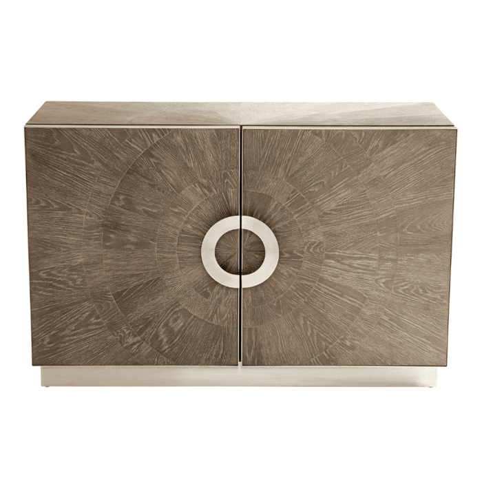 Cyan Design Volonte Cabinet | Weathered Oak And Stainless Steel 10227